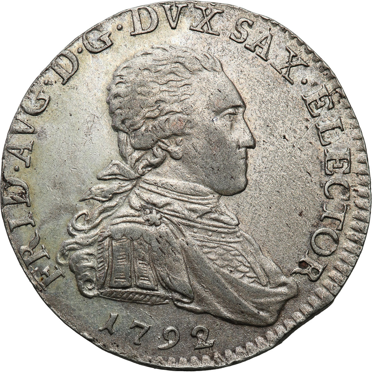 Niemcy, Saksonia. Fryderyk August III. 1/12 talara (dwugrosz) 1792 - Wikariat